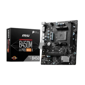 MSI B450M-A PRO MAX II AMD AM4 Motherboard